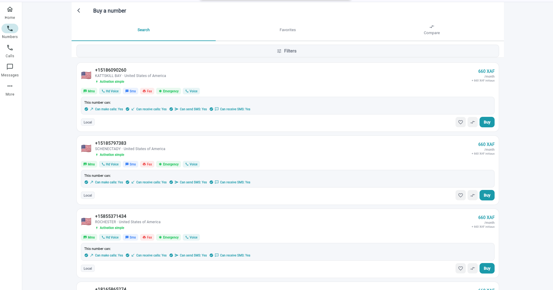 NovaCall analytics dashboard